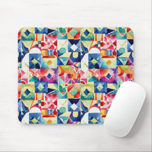 Mousepad Padrão digital geométrico abstrato 17 - Pad do mou