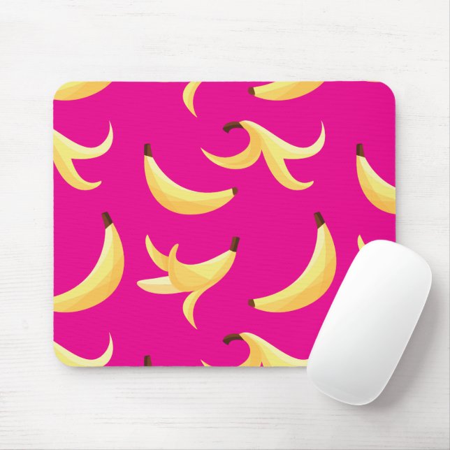 Mousepad Padrão divertido de festa com piadas de banana col (Com mouse)