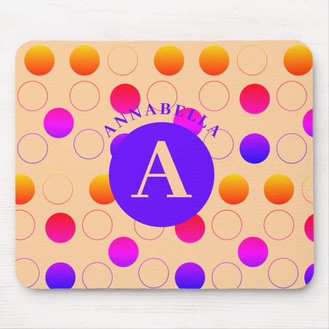 Mousepad Padrão do Abstrato Bolinhas (Frente)