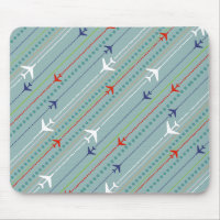 Mousepad Padrão do Avião Retro