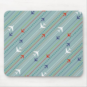 Mousepad Padrão do Avião Retro