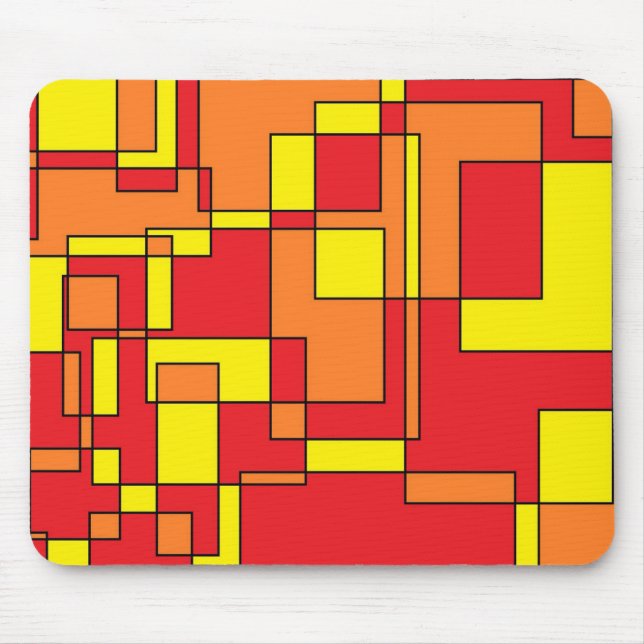 Mousepad Padrão do bloco abstrato (Frente)