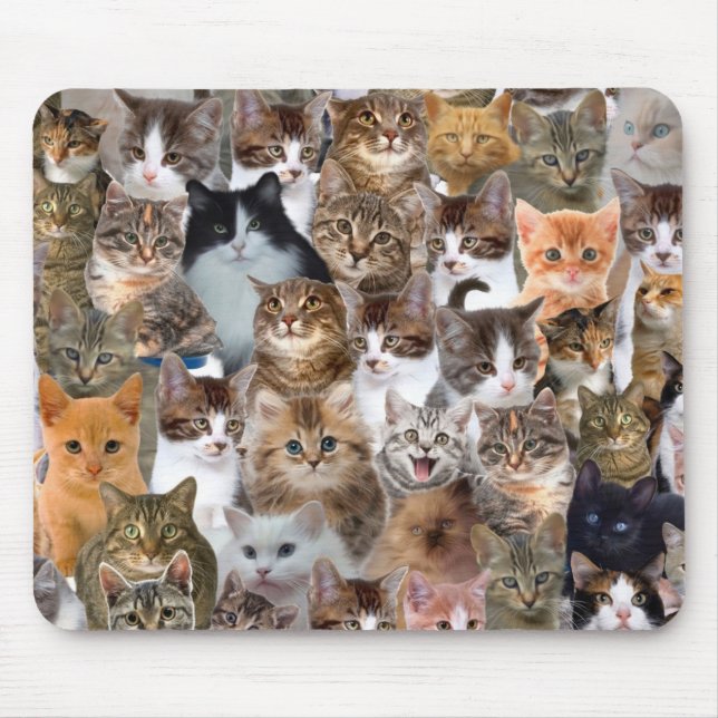 Mousepad Padrão do Cat Faces (Frente)