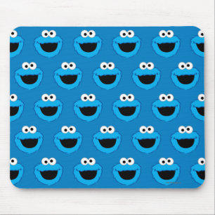 Mousepad Padrão do Cookie Monster Sorridente