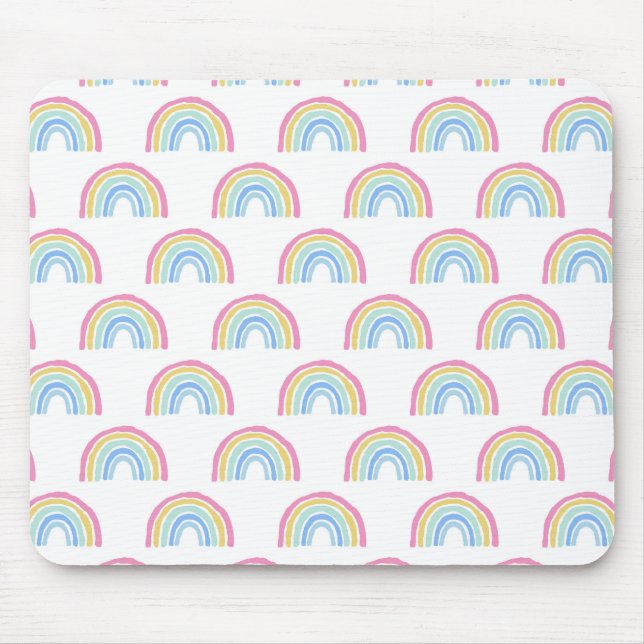 Mousepad Padrão do Cotovelo Pastel (Frente)
