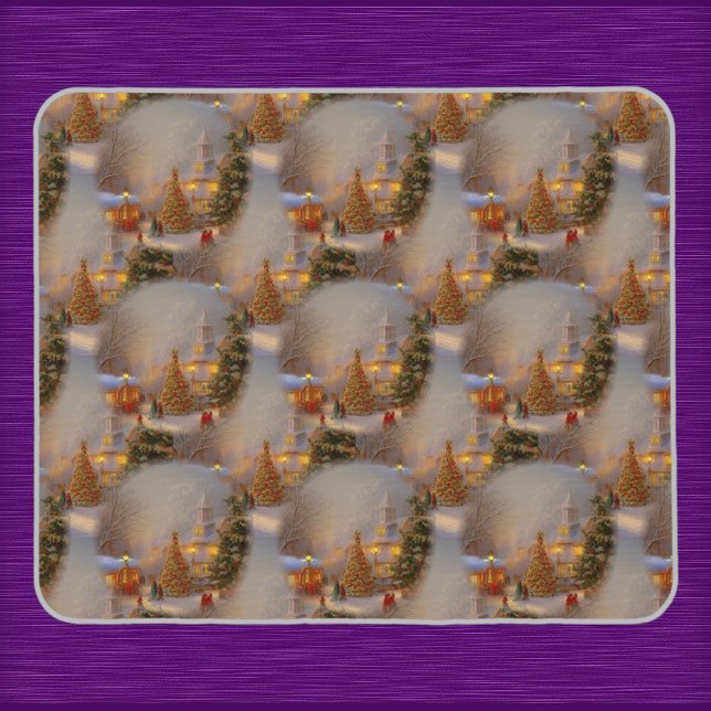 Mousepad Padrão do Globo de Neve da Aldeia Quinta das Árvor (Criador carregado)