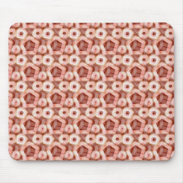 Mousepad Padrão do Hexágono Vermelho (Frente)