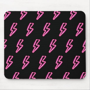 Mousepad Padrão do raio-relâmpago cor-de-rosa