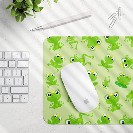 Mousepad Padrão do sapo, Sapos giros, Sapos verdes, Príncip