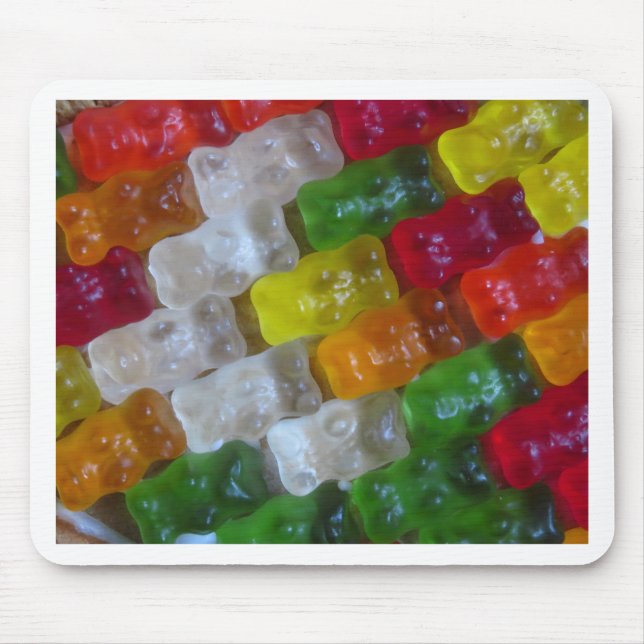 Mousepad Padrão do Urso Gummy (Frente)