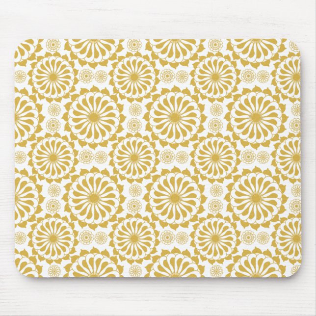 Mousepad padrão dos girassóis ouros (Frente)