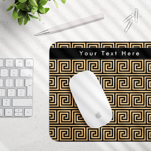 Mousepad Padrão dos Quadrados-Chave Gregos Meander Brown