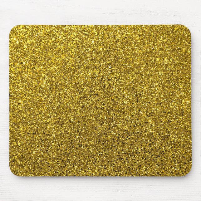 Mousepad Padrão Dourado de brilho (Frente)