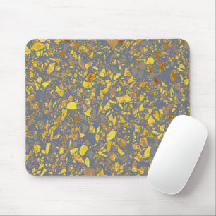 Mousepad Padrão Dourado moderno de Terrazzo