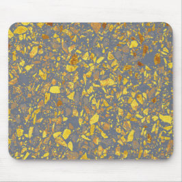 Mousepad Padrão Dourado moderno de Terrazzo