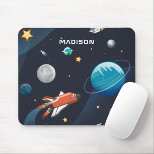 Mousepad Padrão espacial externo Galáxia Estrelas de fogu