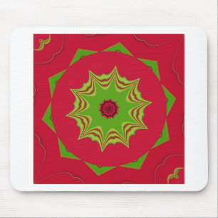 Mousepad padrão étnico africano vermelho