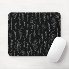 Mousepad Padrão Eucalyptus de Arte de Linha