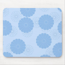 Mousepad Padrão Floral Azul