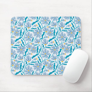 Mousepad Padrão Floral Blue Boho