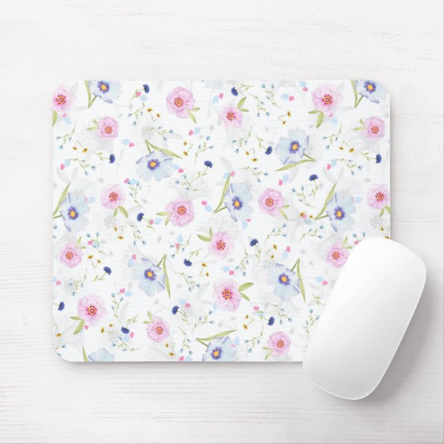 Mousepad Padrão Floral bonito (Com mouse)