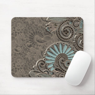 Mousepad Padrão Floral Clássico Bonito Damask Paisley