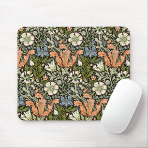 Mousepad Padrão Floral Compton do Morris BlackBackground 18