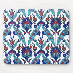 Mousepad Padrão Floral de Iznik Turco