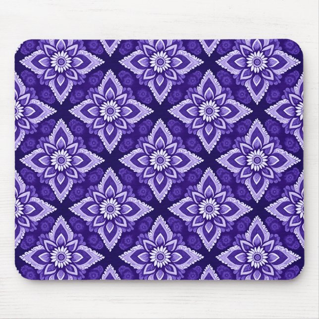 Mousepad Padrão Floral Decorativo do Boho Elegante (Frente)