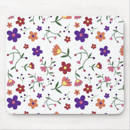 Mousepad Padrão Floral Desenhado À Mão