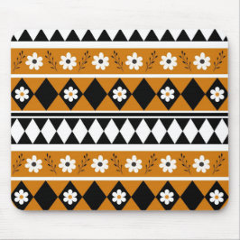 Mousepad Padrão Floral do Diamante de Flor de Faixa de Fron