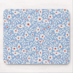 Mousepad Padrão Floral do Woodblock