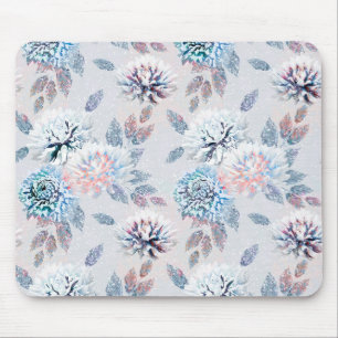 Mousepad Padrão floral elegante.
