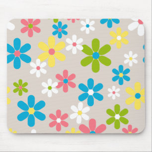 Mousepad Padrão Floral Elegante de Primavera de Abstrato de