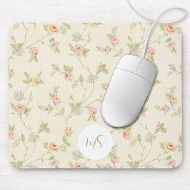 Mousepad Padrão Floral Elegante Vintage Personalizado