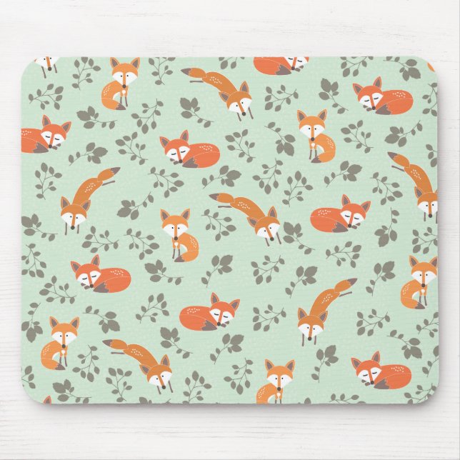 Mousepad Padrão Floral Foxy (Frente)