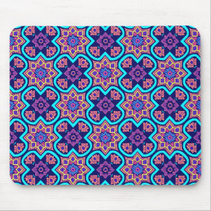 Mousepad Padrão Floral Geométrico Colorido do Boho