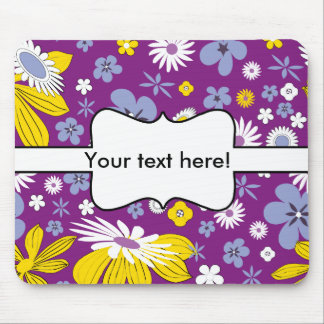 Mousepad Padrão Floral Invisível