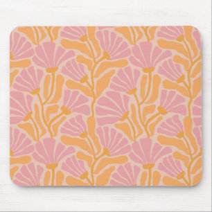 Mousepad Padrão Floral Moderno do meio século