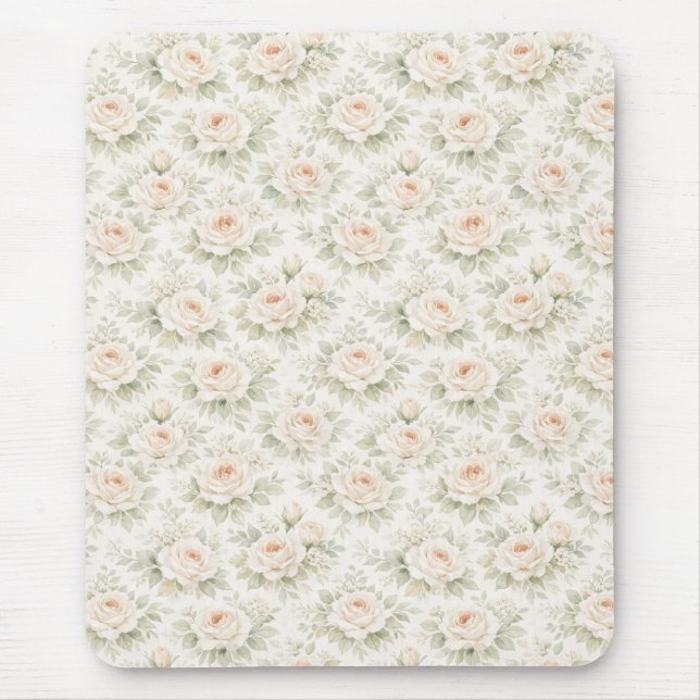 Mousepad Padrão Floral Nupcial (Frente)