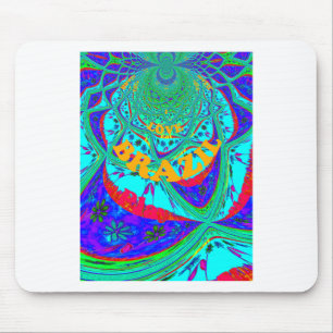 Mousepad Padrão Floral Vibrante: O Ama De Homenagem Brasile