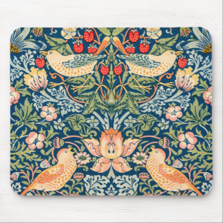 Mousepad Padrão Floral William Morris Strawberry Thief