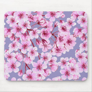 Mousepad Padrão florescente de cereja