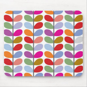 Mousepad Padrão Folha Colorida
