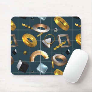 Mousepad Padrão Geométrico 3D