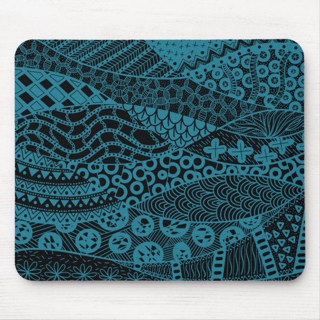Mousepad Padrão Geométrico Abstrato Geométrico Elegante | (Frente)