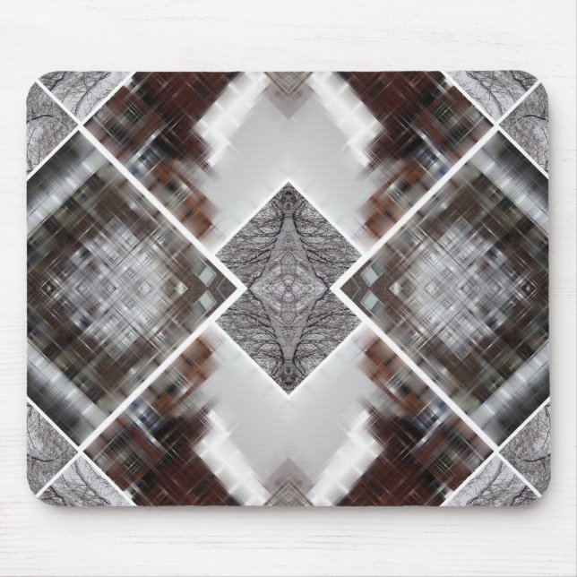 Mousepad Padrão Geométrico Abstrato no Inverno (Frente)