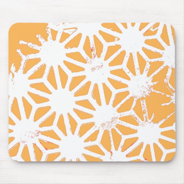 Mousepad Padrão geométrico amarelo (Frente)