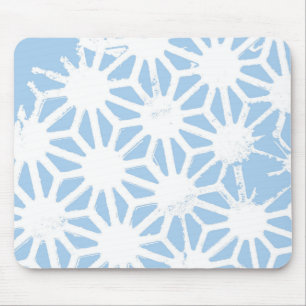 Mousepad Padrão geométrico azul claro