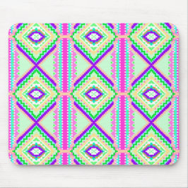 Mousepad Padrão Geométrico Boho Colorido